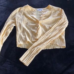 Long Sleeve yellow button down